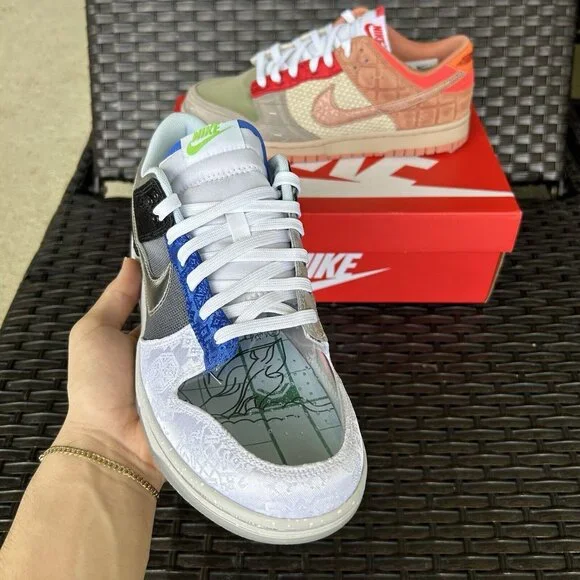 NIKE CLOT x DUNK SP LOW WHAT THE Size 10 - Picture 2 of 6